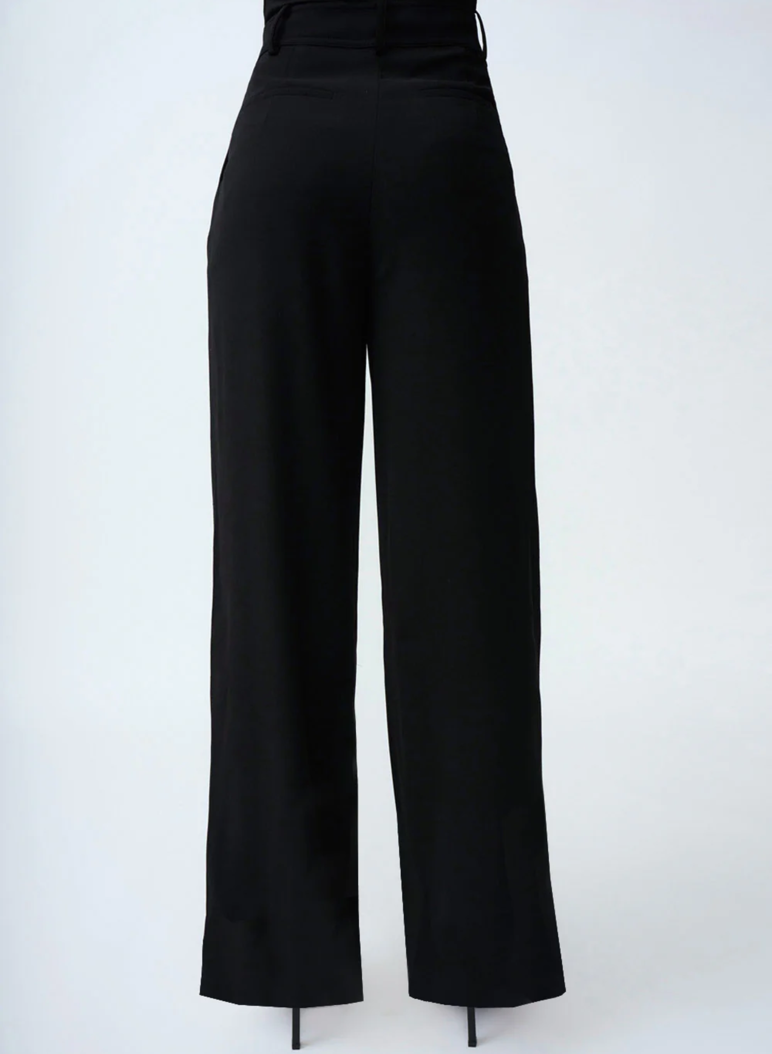 Pleat Front Pant - Black