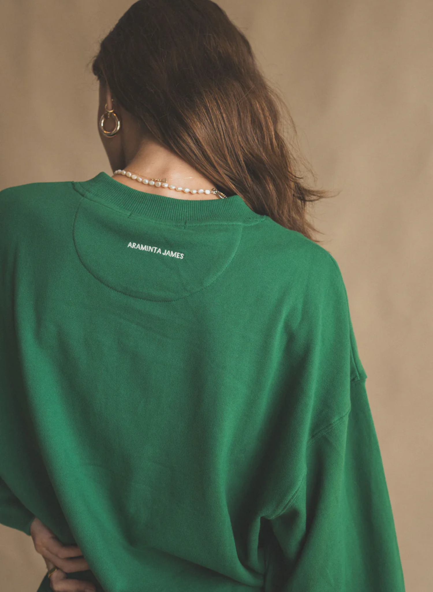 Monogram Classic Sweatshirt in Dark Green