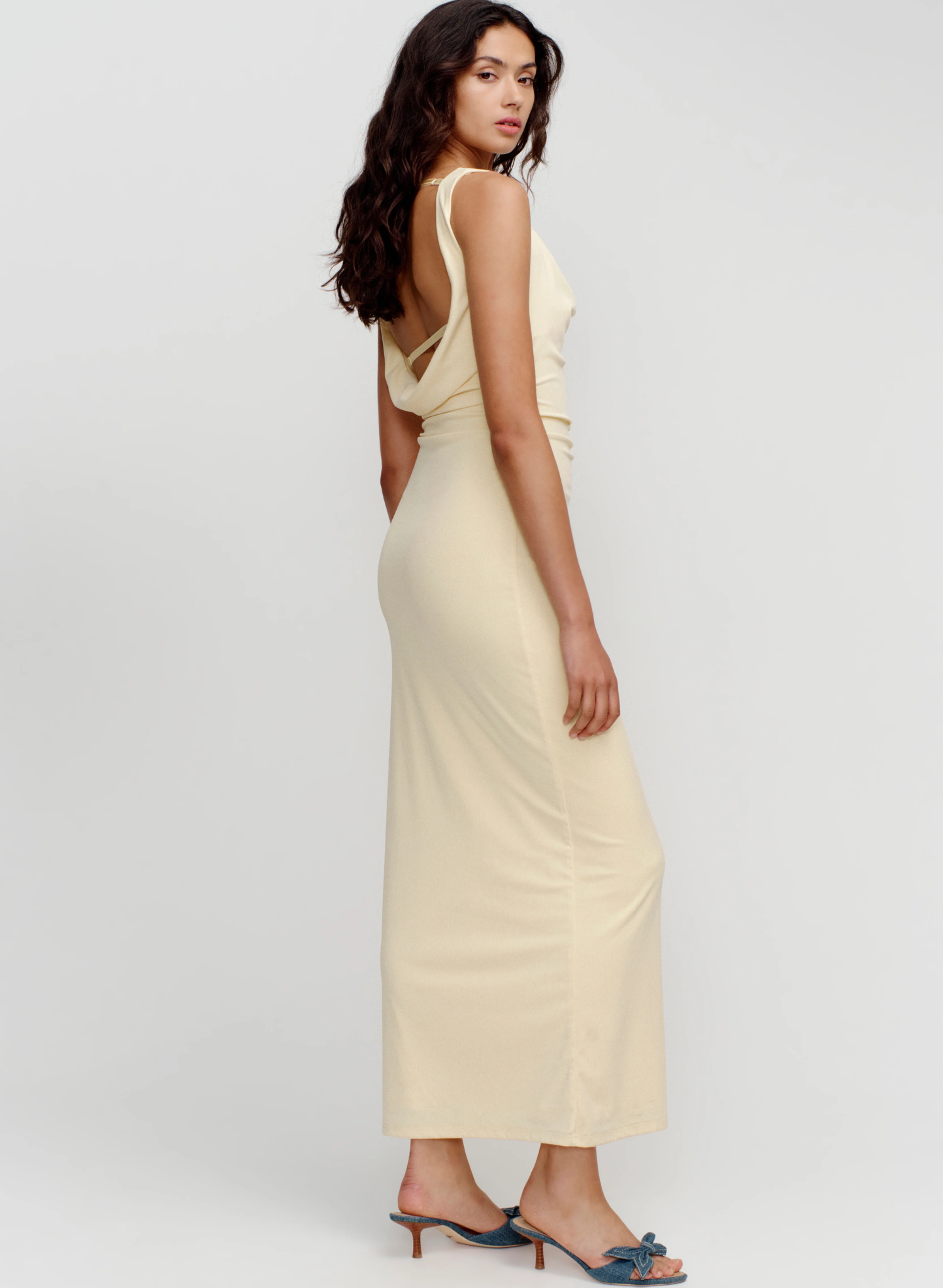 HARIETTE MIDI DRESS IN BUTTER