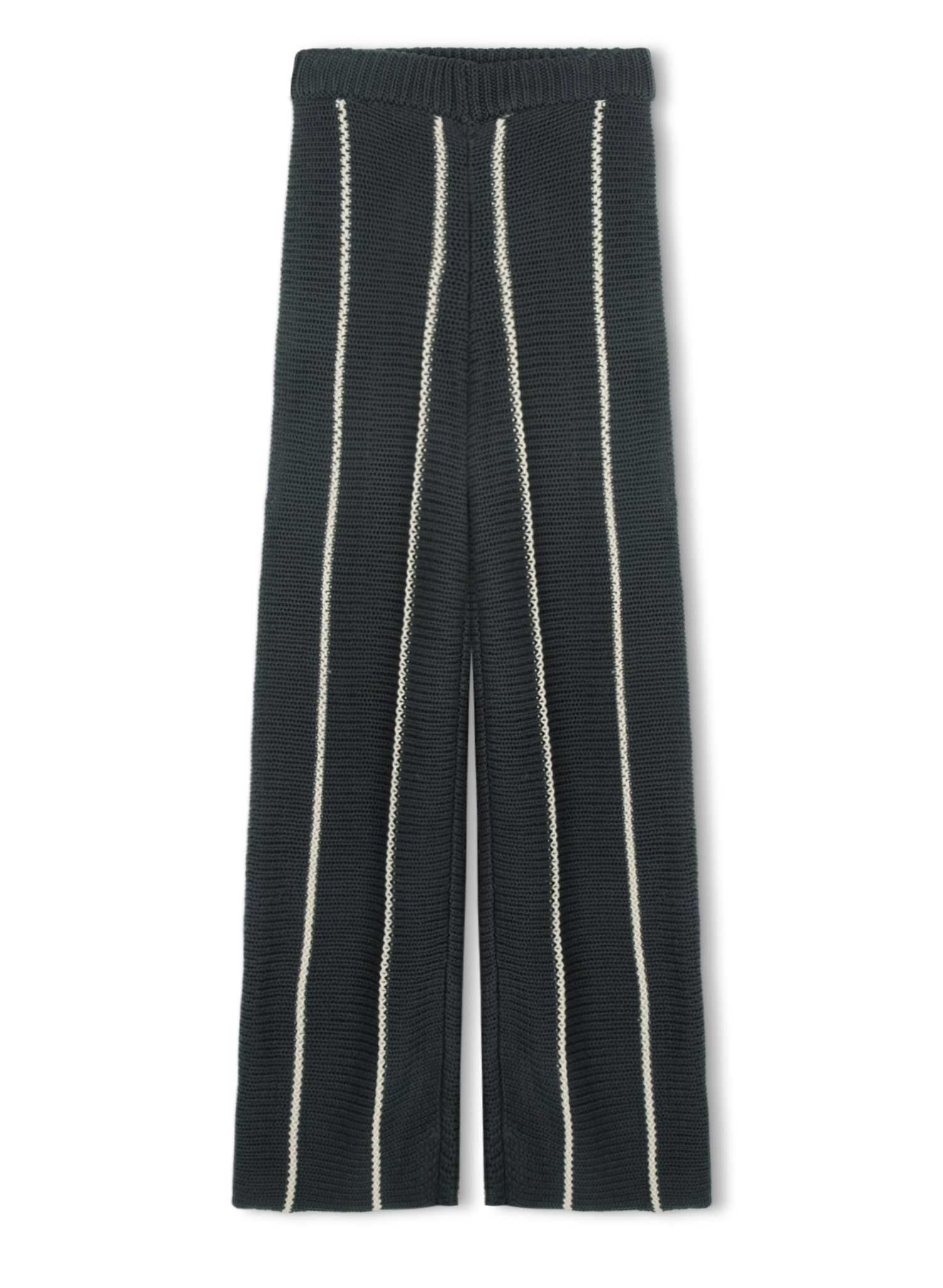 Charcoal Stripe Knit Pants