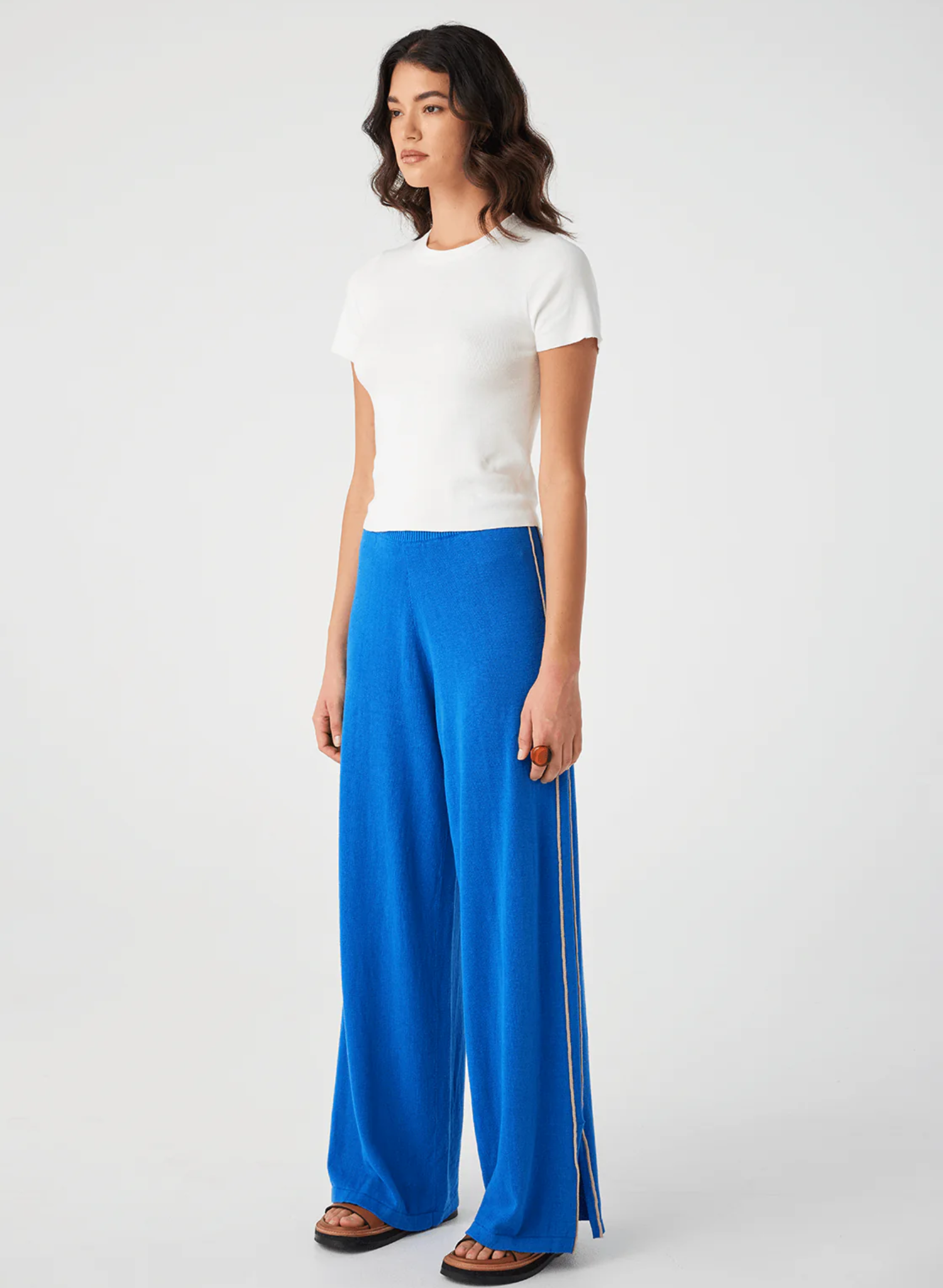 Pippa Lightweight Wide-Pant - French Blue