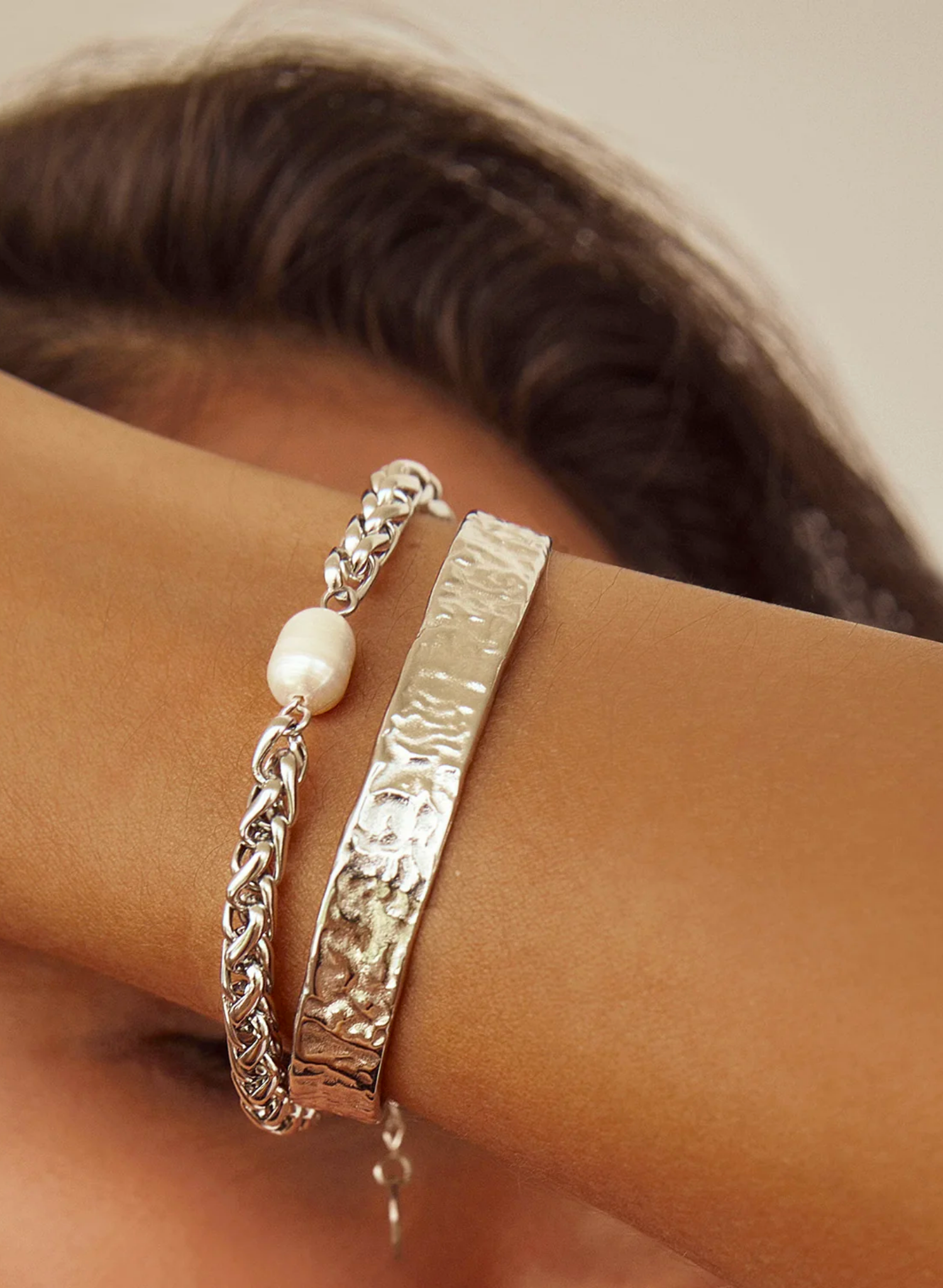 Olivia silver Cuff Bracelet